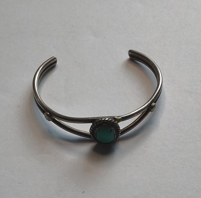 Silver and Turquoise Cuff Bracelet