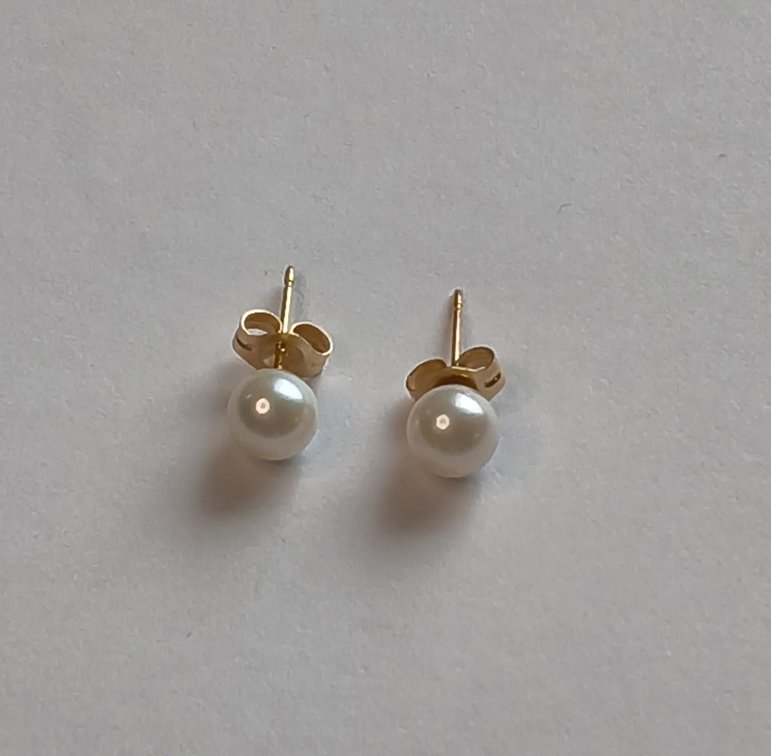 14K Pearl Earings