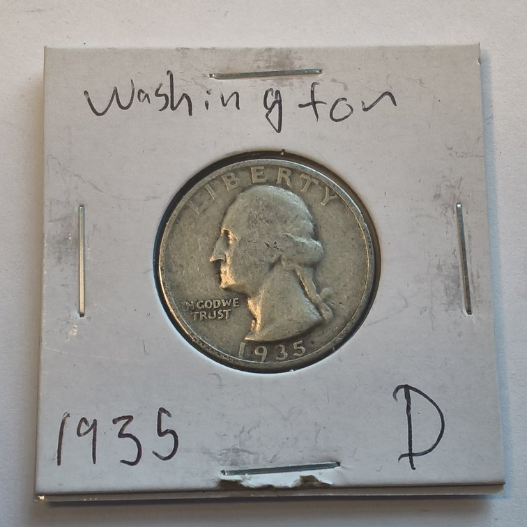 1935 D Washington Quarter.