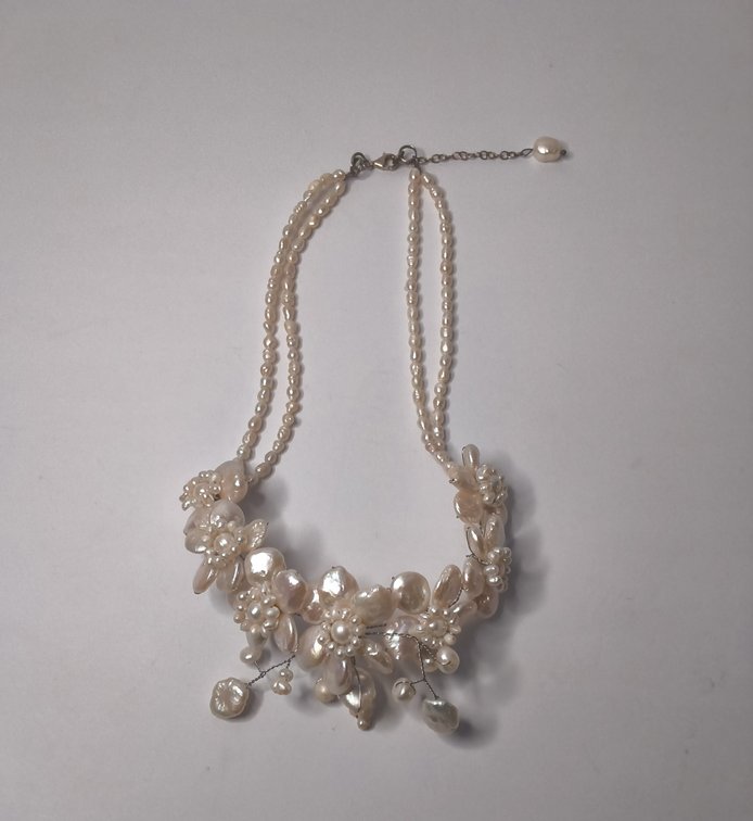 Sterling Silver Pearl Necklace