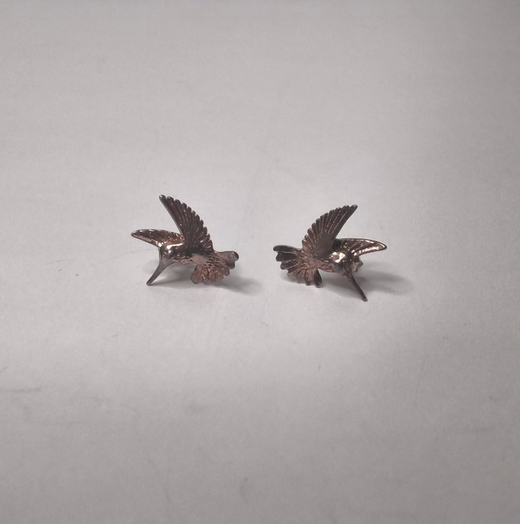 Sterling Silver Hummingbird Post Earings