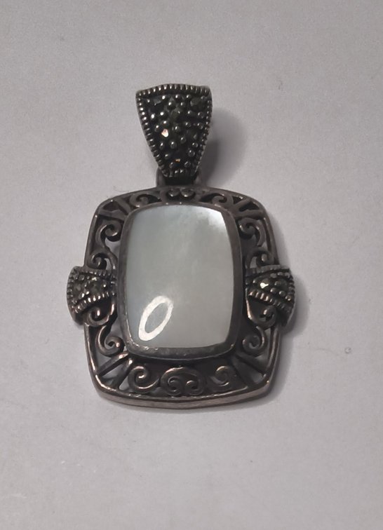 Sterling Silver and MOP Pendant