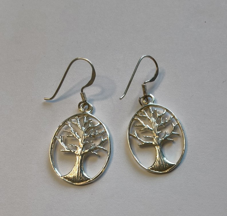 Sterling Silver Tree Earings