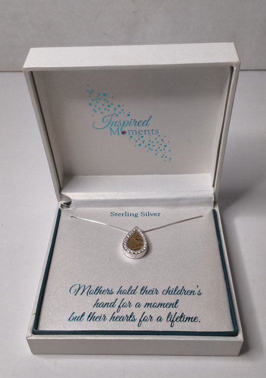 Sterling Silver Mother/Daughter Pendant. NIB