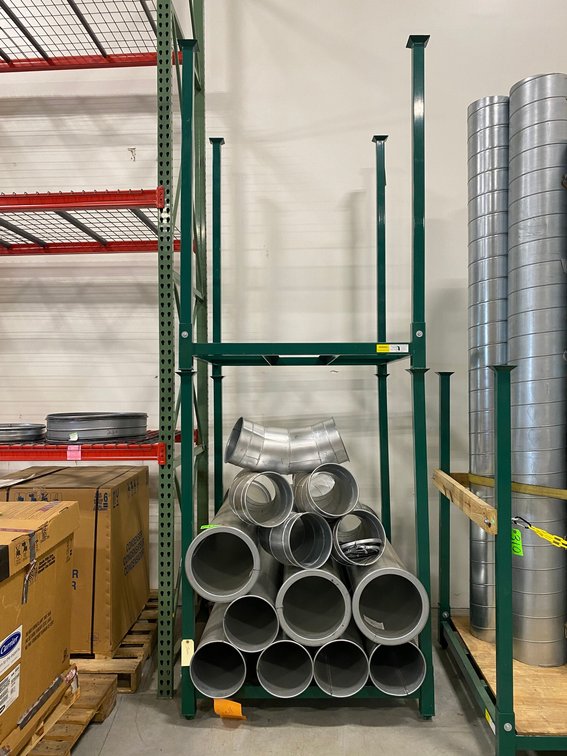 Pipe utility rack-double unit