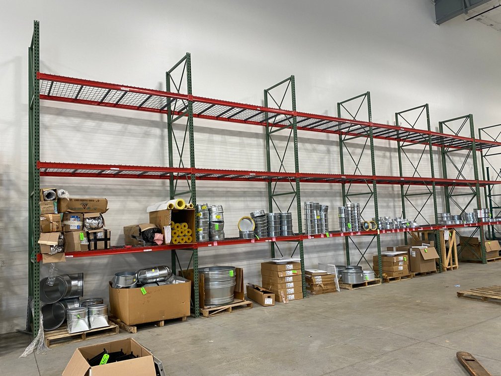 Commercial shelving unit with adjustable racks-16 tall x 40 long x 42 deep