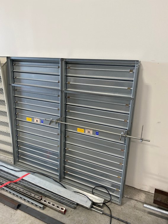 56" x 54 1/2" Motorized damper