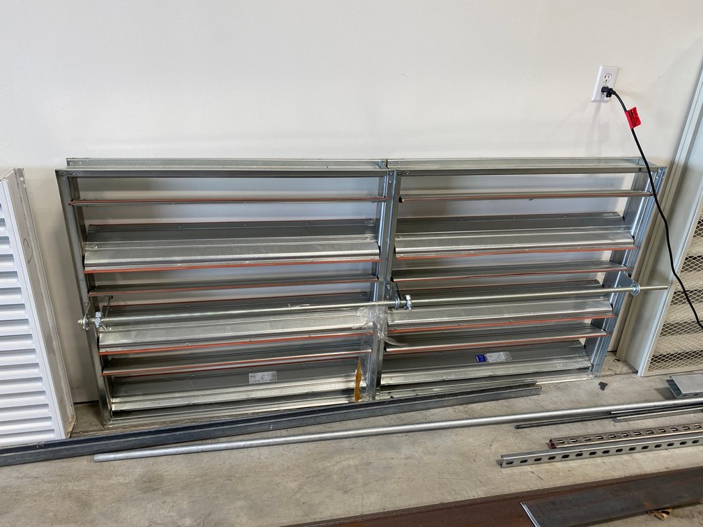 Motorized damper-76" x 36"