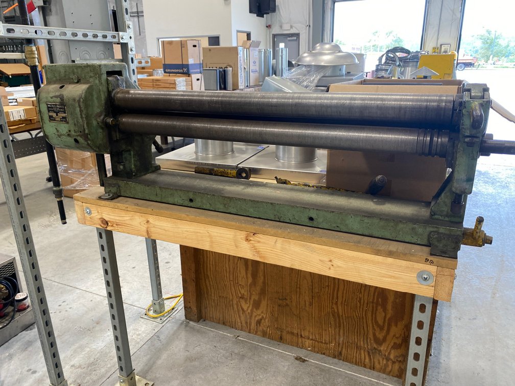 Peck, Stow and Wilcox  3' slip roll