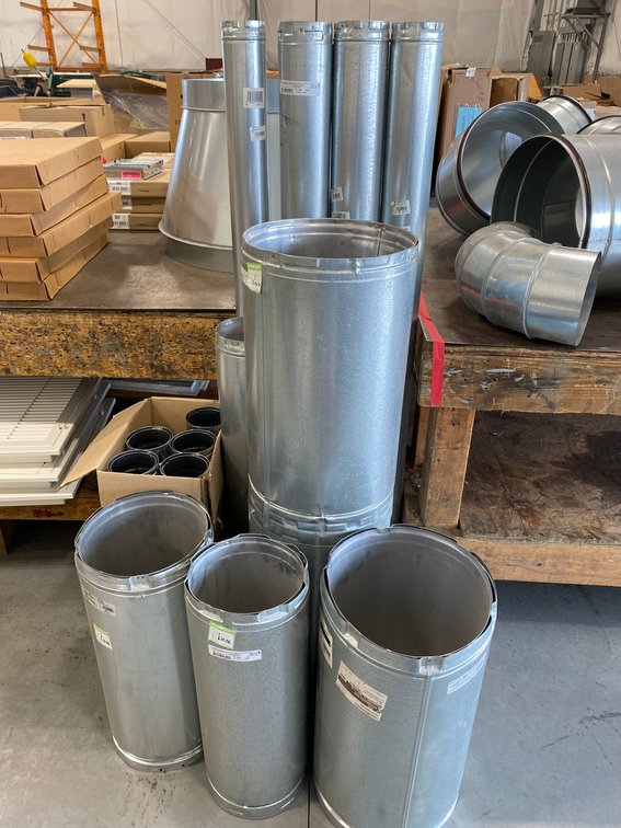Metal fab 12" B vent-3" and 4" and 13"