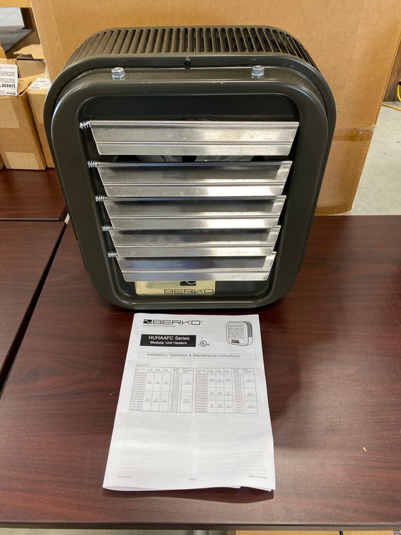 Electric heater-model #MUH154-Qmark, 208 volt, 5,000 watt, 1/3 phase