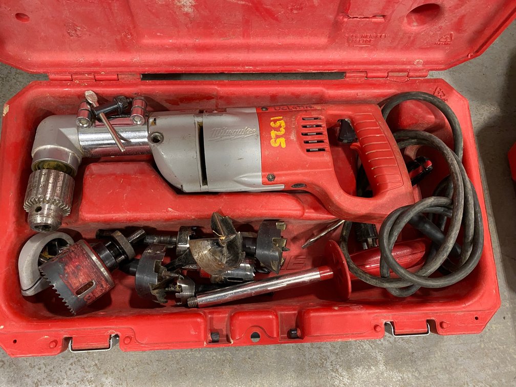 Milwaukee right angle drill-electric