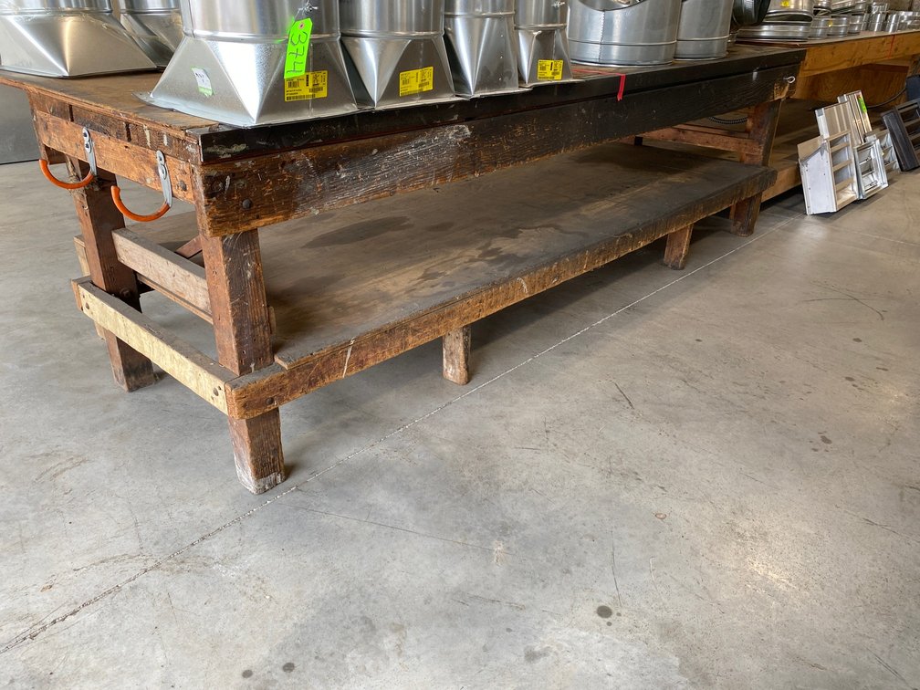 Custom made tool bench-120" x 50"