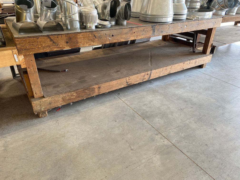 Custom made tool bench-10' x 4'
