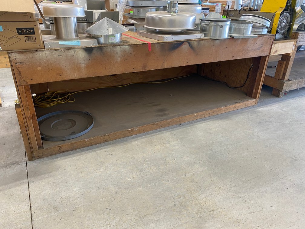Custom made tool bench-10' x 4'