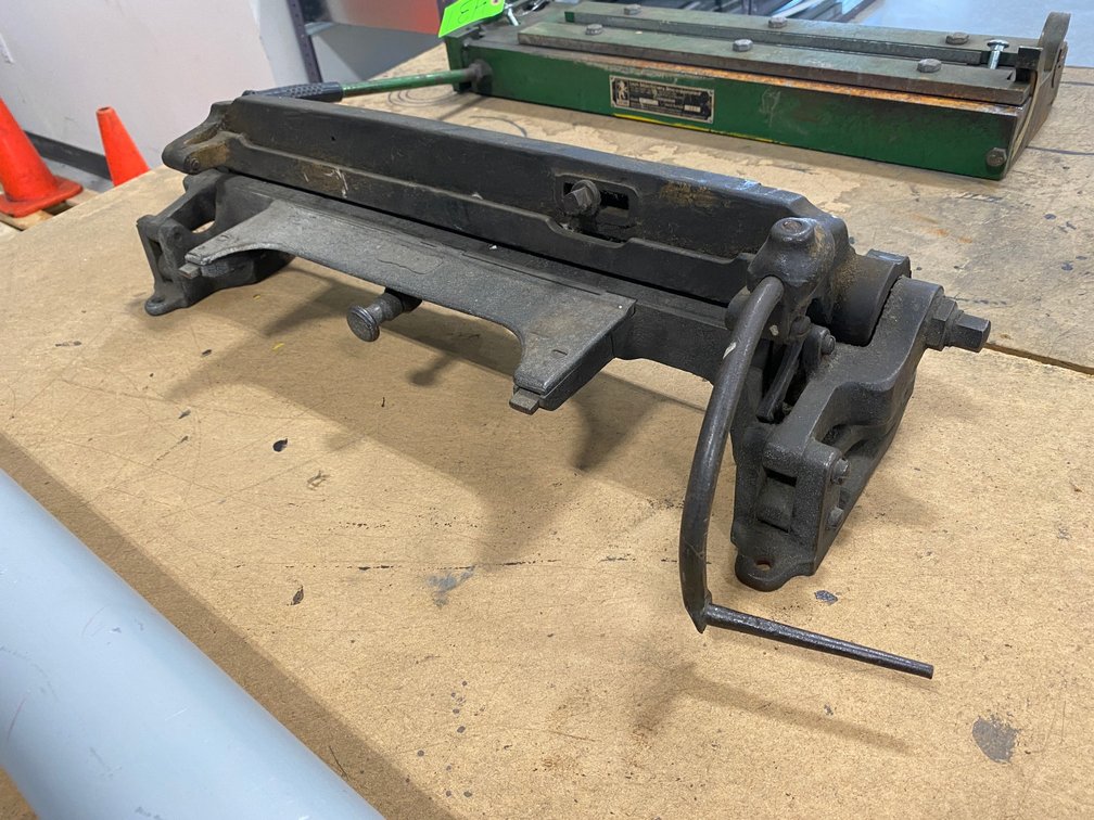 Vintage Bench-Mount Sheet Metal Shear / Guillotine Cutter