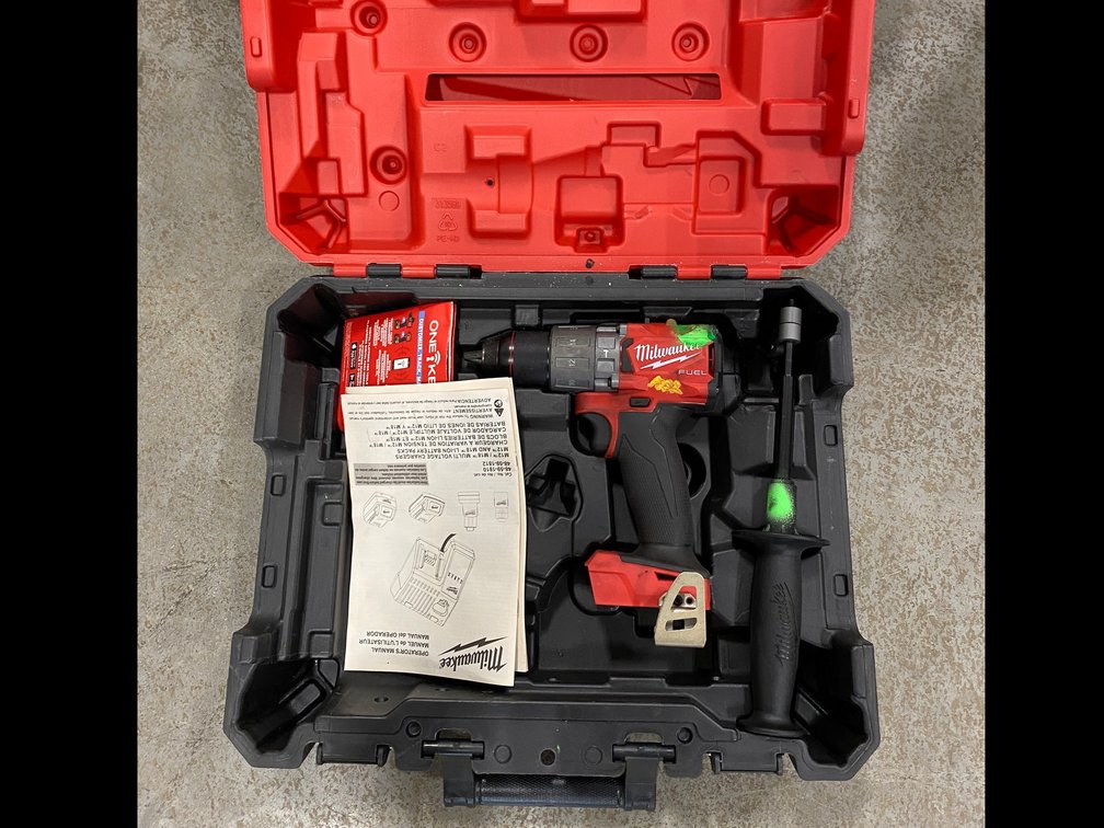 Milwaukee drill, charger-battery not included