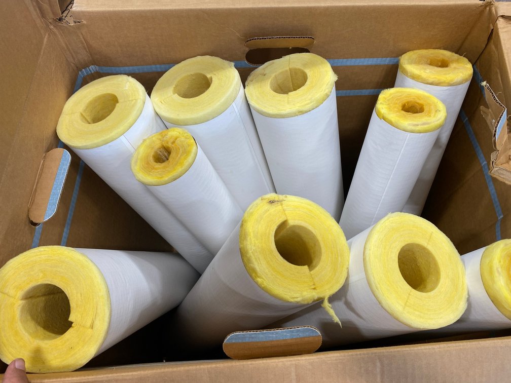 Duct/pipe insulation-assortment of sizes