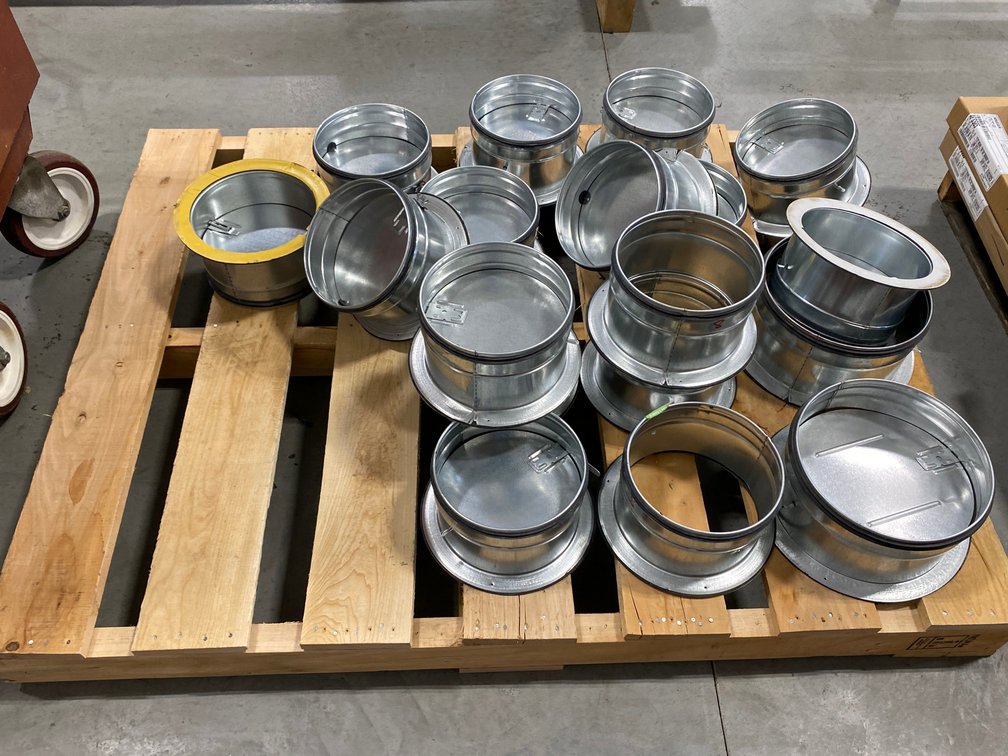Damper collars, pipe collars-8"
