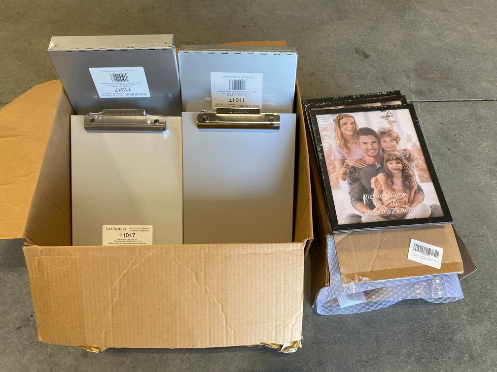 Metal clipboards, picture frames-new in box