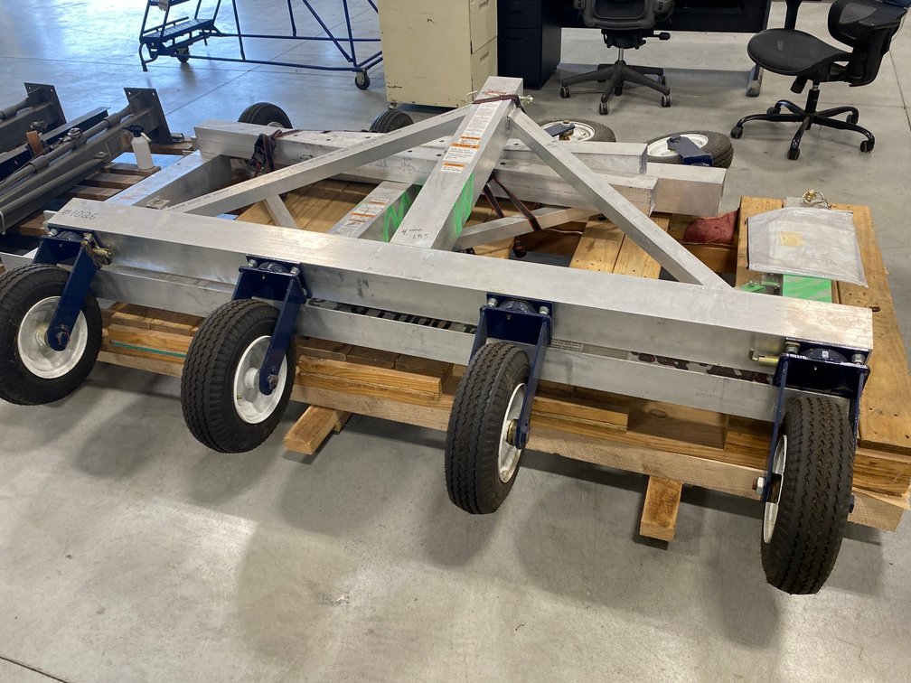4000 Pound Gantry on pallets