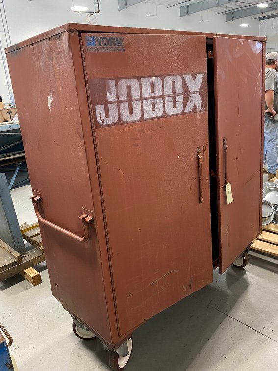 York Jobox Heavy-Duty Rolling Jobsite Storage Cabinet