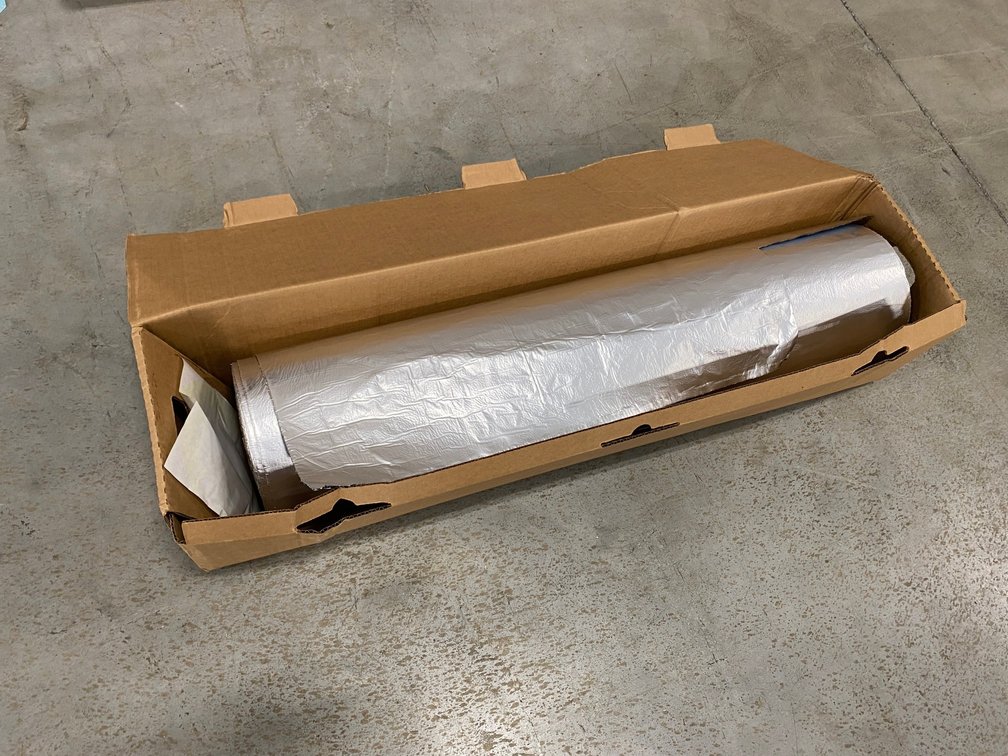Partial roll of Polyguard AL36 alumaguard