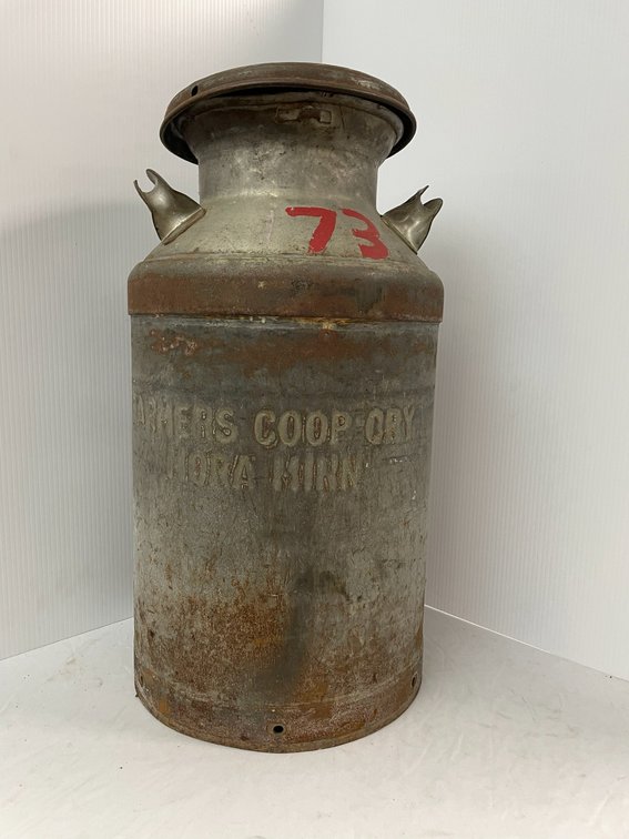Farmer's co-op milk can-Nora, Minnesota