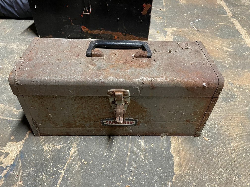 Craftsman metal toolbox-tools included