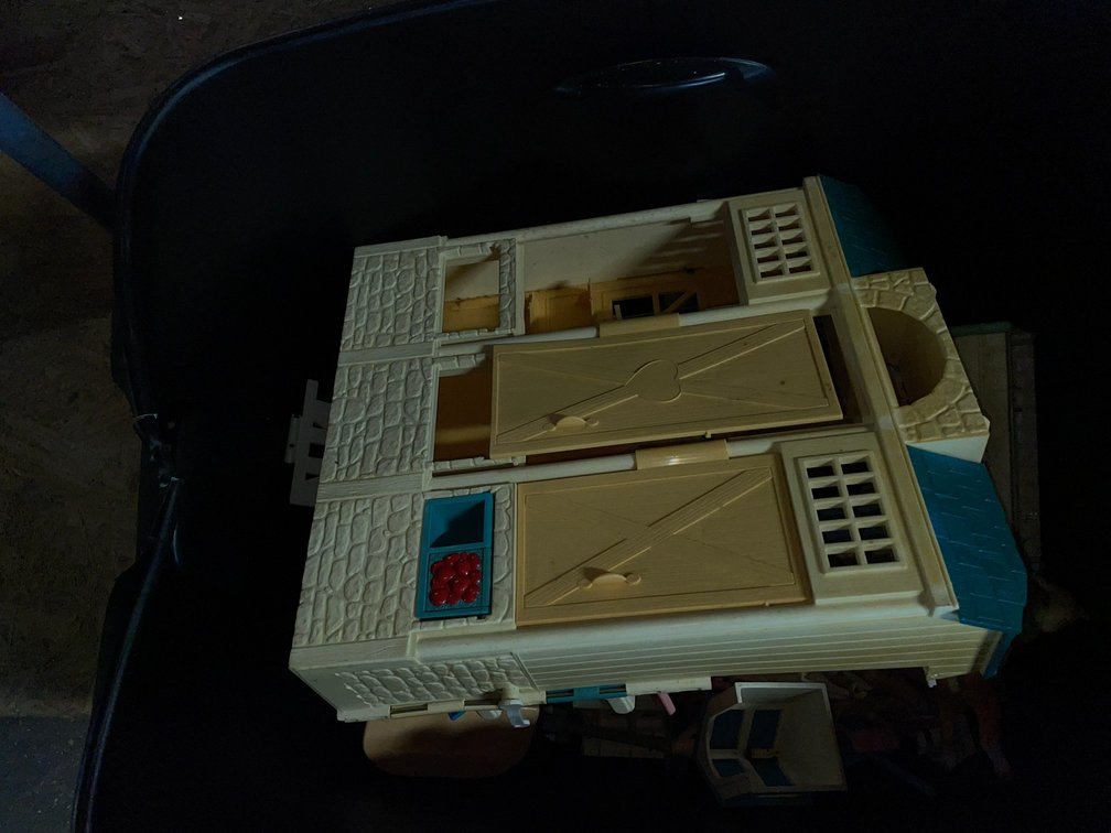 Various Barbie dollhouse parts and furniture-Fisher Price parts