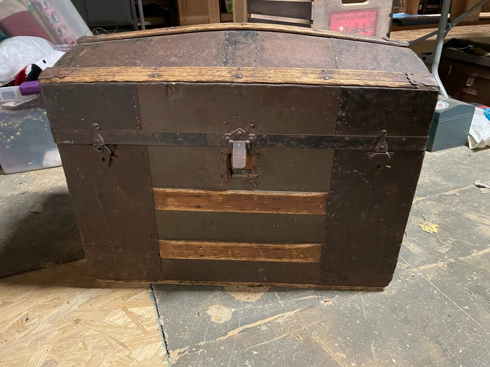 26" Long antique trunk