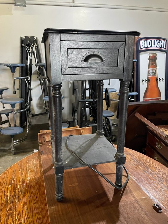 Painted small side table