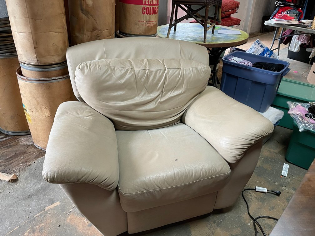 Oversized reclining chair