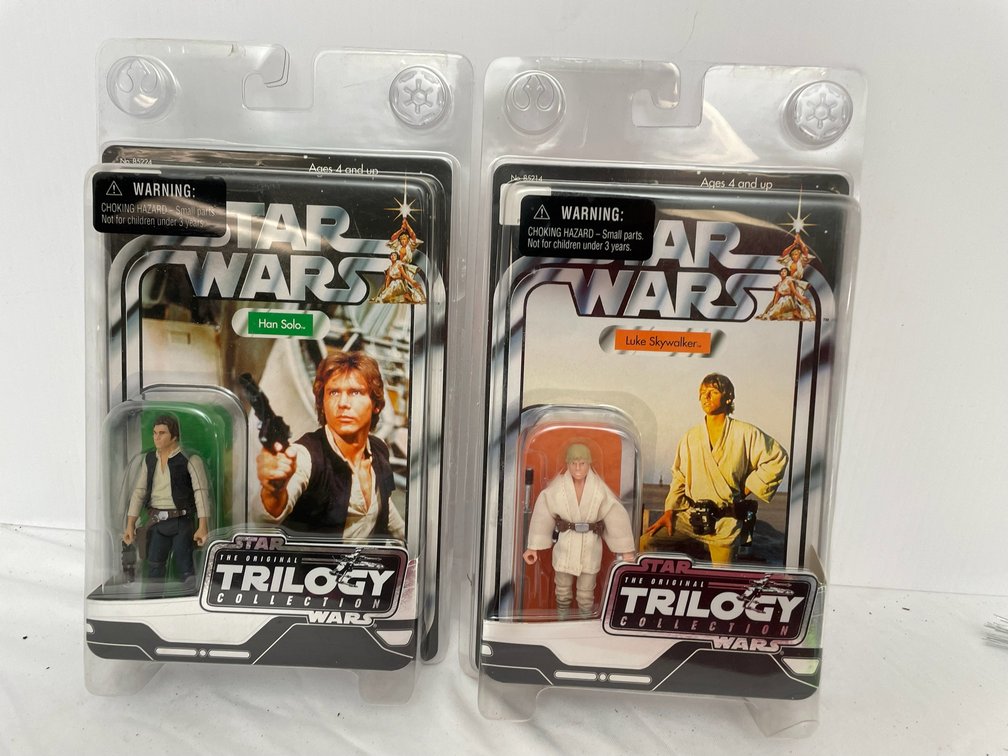 Star Wars action figures from the Trilogy-Luke Skywalker, Hans Solo