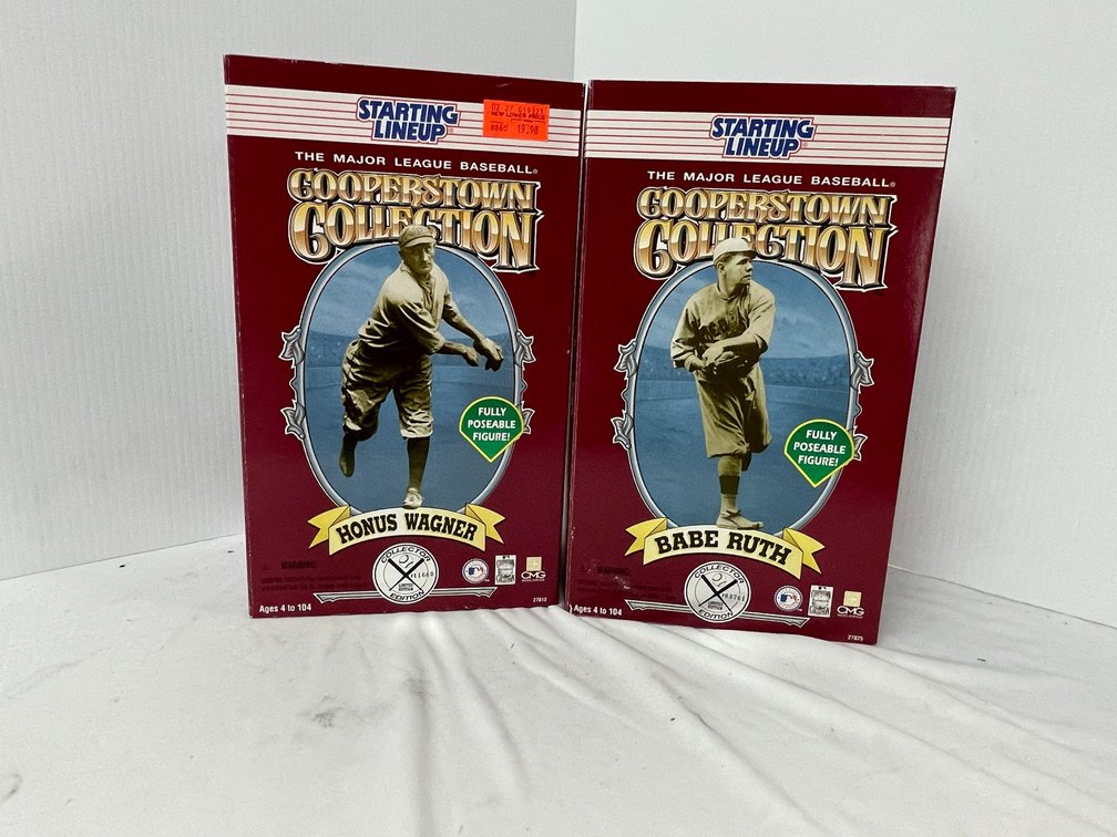 Starting Line Up-Cooperstown Collection-Babe Ruth, Honus Wagner