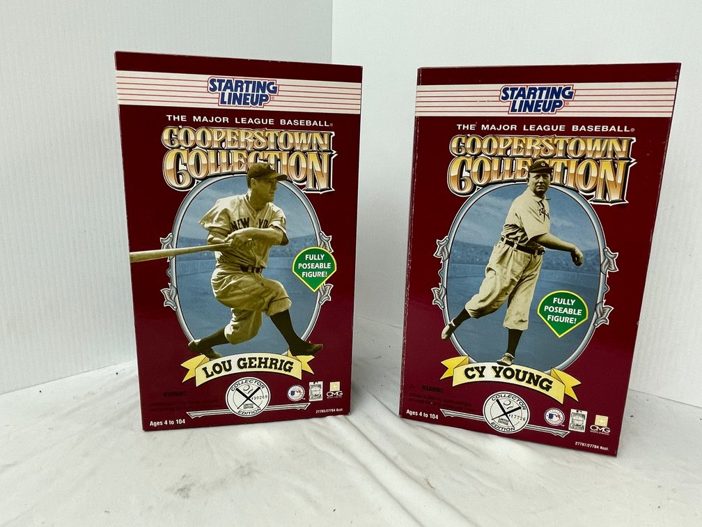 Starting Line Up-Cooperstown Collection-Cy Young, Lou Gehrig