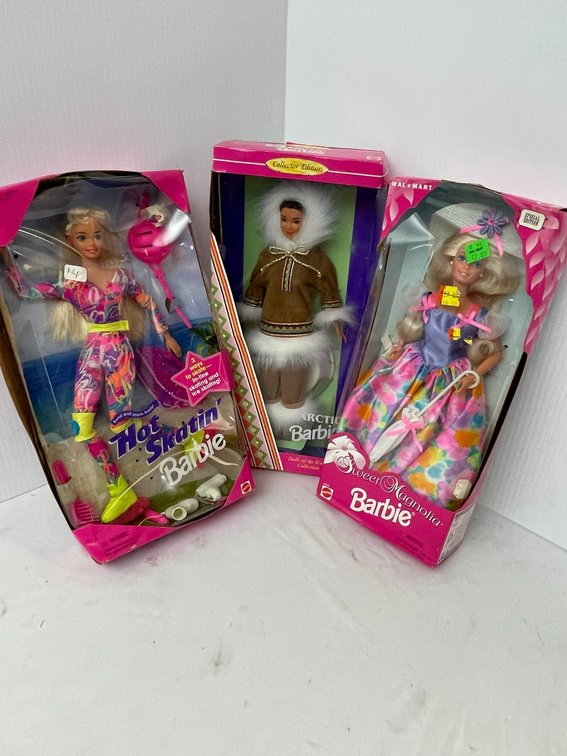 Barbie Fashion Dolls-Hot Skatin', Sweet Magnolia, Artic Barbie