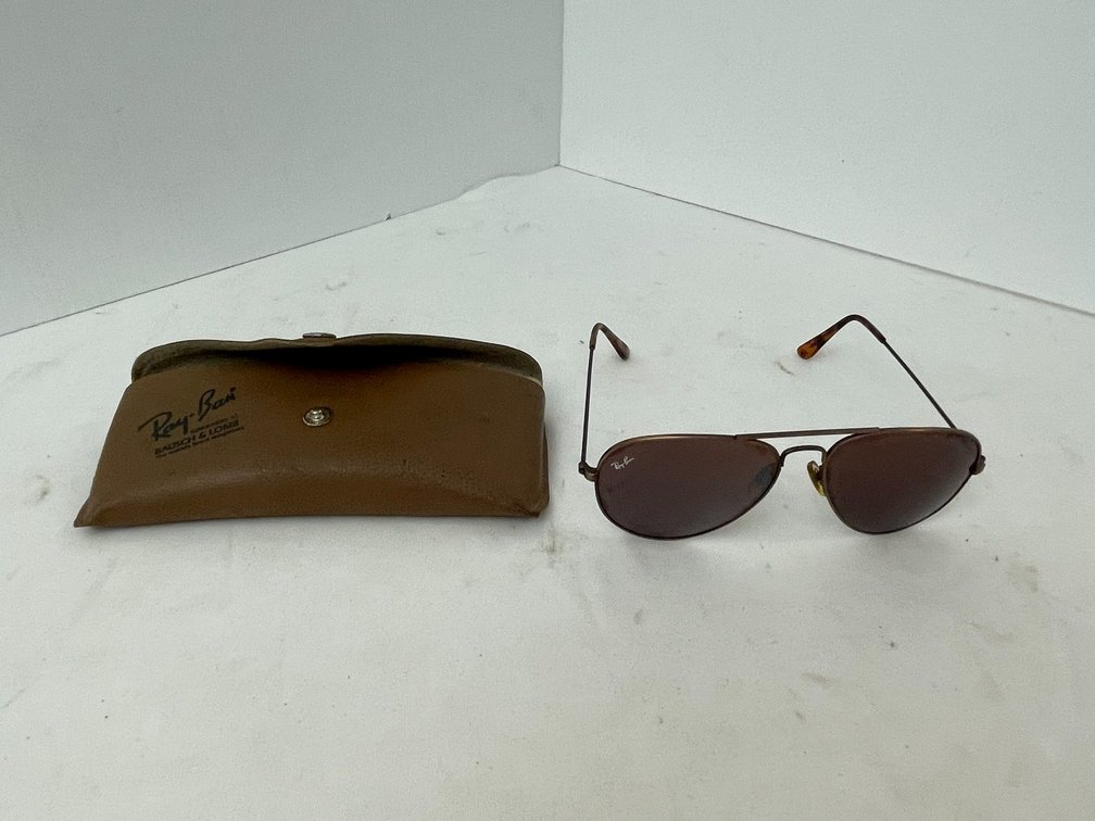 Vintage Ray Ban by Bausch + Lomb Aviator glasses with case