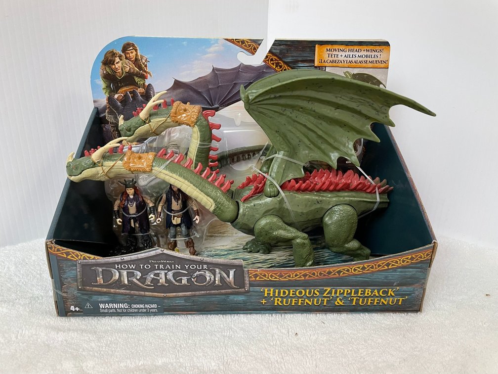 How To Train Your Dragon-The Hideous Zippleback + Ruffnut & Tuffnut dragon