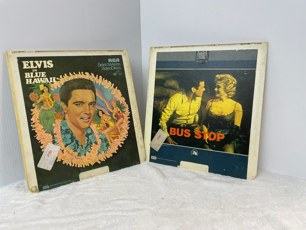 3 Video discs-A County Music Compilation, Elvis In Blue Hawaii, Bus Stop