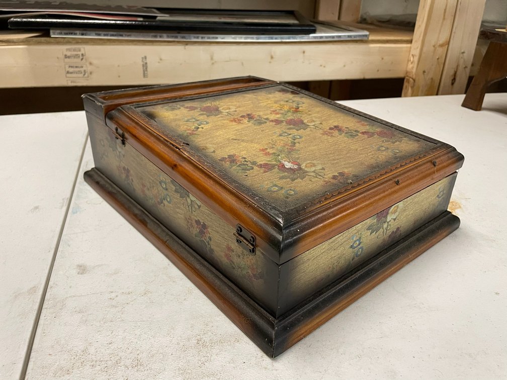 Lap top writing desk for paper and pens
