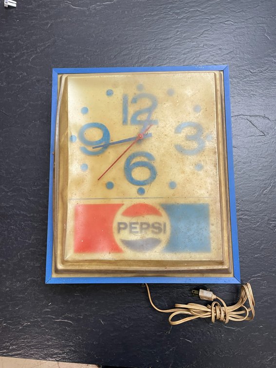 Pepsi-Cola wall mounted electric clock