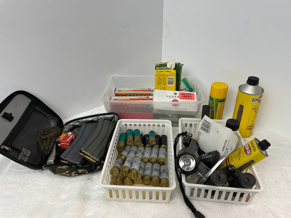 Assorted Ammunition, Magazines & Shooting Accessories