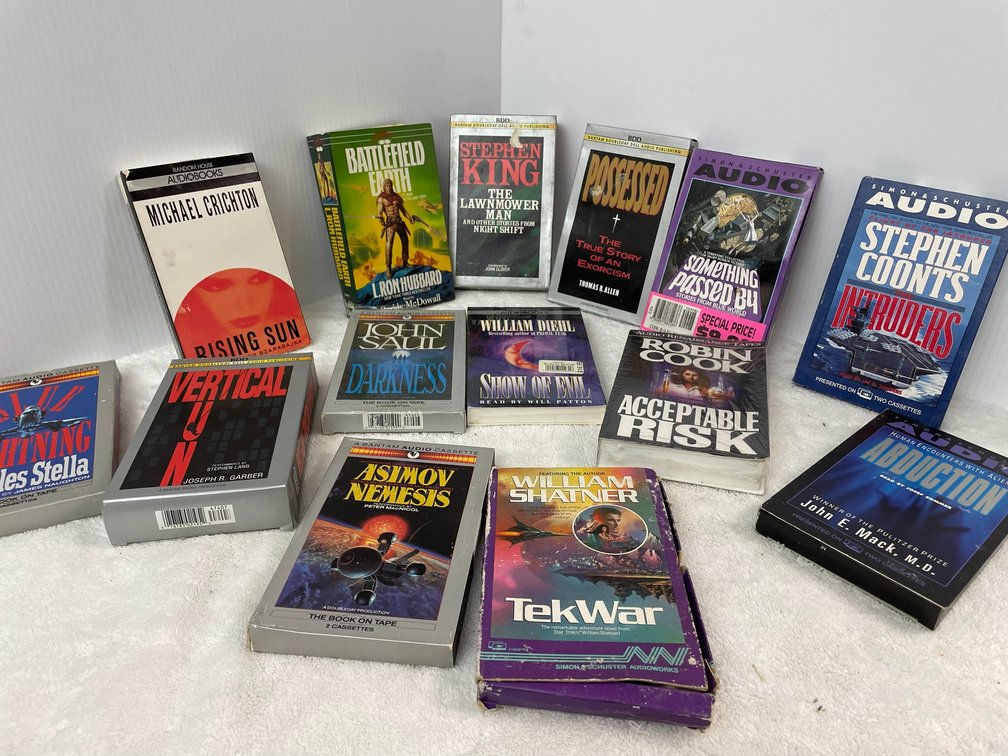 Selection of audio books on cassette
