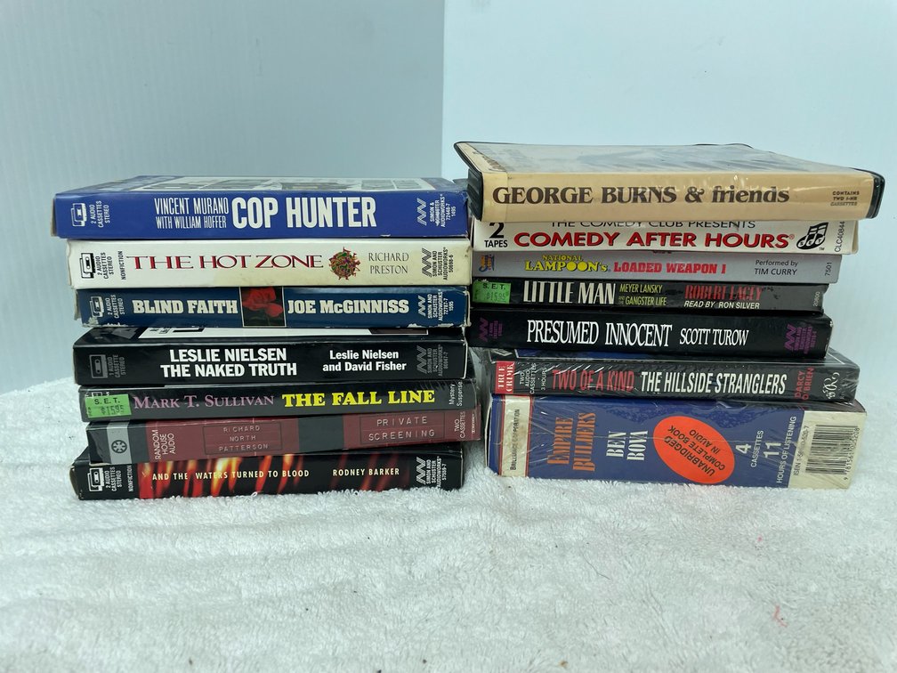 Selection of audio books on cassette