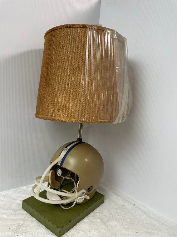 Football helmet base table lamp