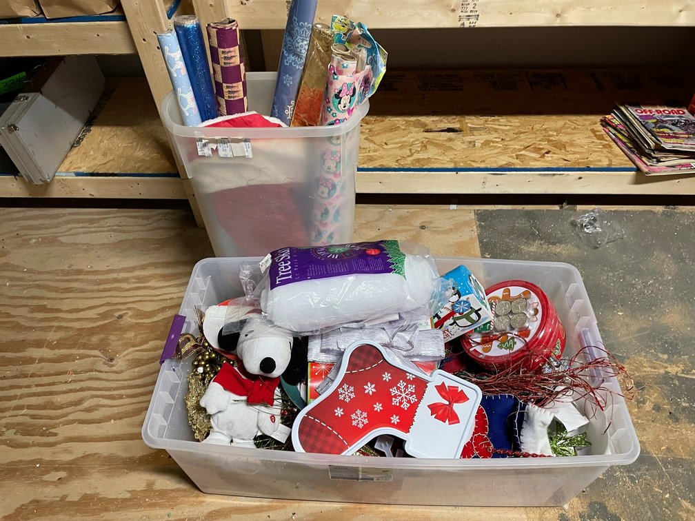 Selection of holiday Christmas items