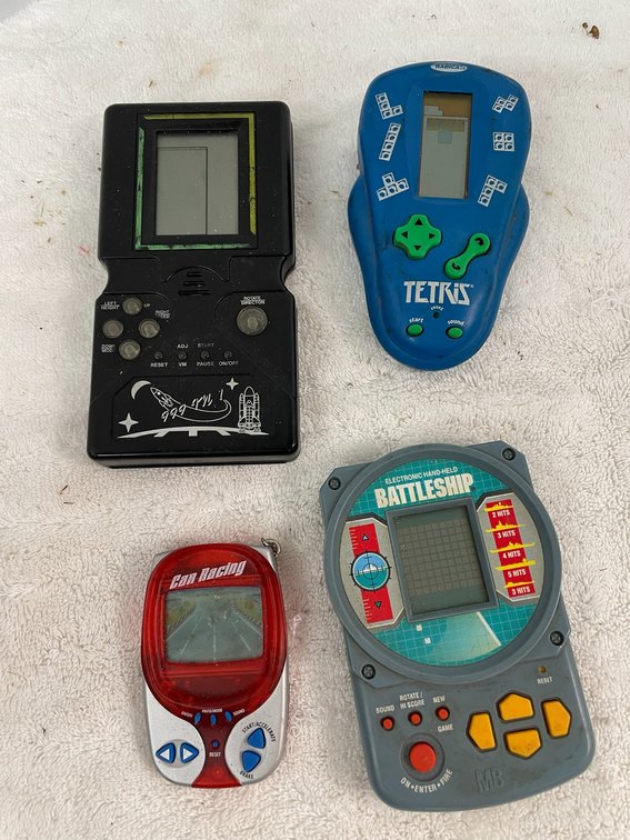 Selection of handheld LCD games