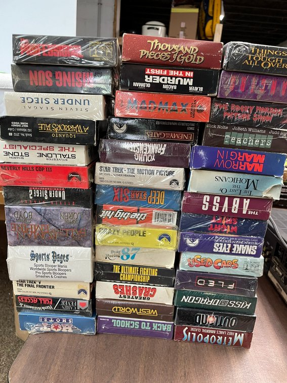 Selection of VHS movies