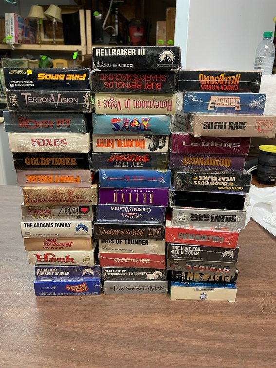 Selection of VHS movies